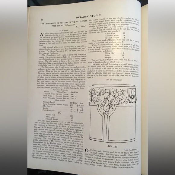 Limoges Austria Citrus Design Lemonade Pitcher C. 1912-1930- Signed Cotter - Picture 9 of 9